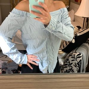 Feel free to unbutton this gorgeous LS jean sanctuary top ultra sexy top small